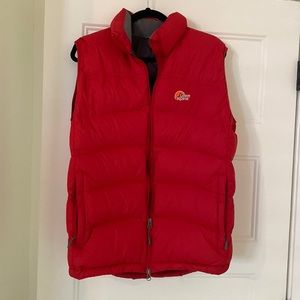 Mens Lowe Alpine Red Down Vest